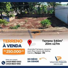 Lote à venda Maripá,PR Maripá - R$ 250.000 - VPLT00024