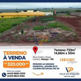 Lote à venda Maripá,PR Maripá - R$ 320.000 - VPLT00031