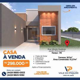 Casa à venda Maripá,PR Maripá - R$ 298.000 - VPCA00019