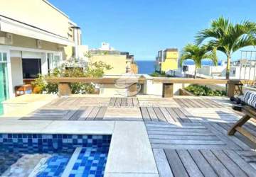 Cobertura à venda Rua José Linhares, Leblon, Rio de Janeiro - R$ 9.900.000 - SCCO40002