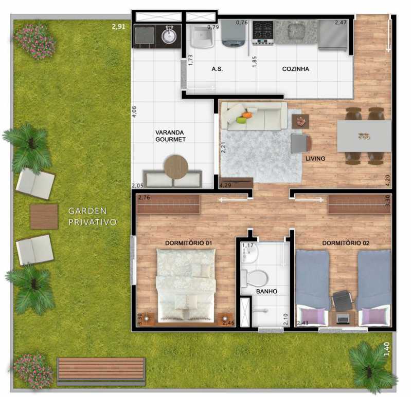 Conheça B5 1 do imóvel - Apartamento 2 quartos à venda Osasco,SP Raposo Tavares - R$ 335.000 - WBAP20001 - 8 B5 1 - 8