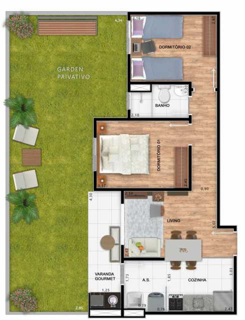 Conheça C1 do imóvel - Apartamento 2 quartos à venda Osasco,SP Raposo Tavares - R$ 335.000 - WBAP20001 - 10 C1 - 10