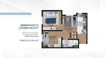 Apartamento 2 quartos à venda Ipiranga, Sapucaia do Sul - R$ 206.759 - CGAP20040
