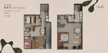 Casa em Condomínio 2 quartos à venda Lomba do Pinheiro, Porto Alegre - R$ 383.200 - CGCN20010