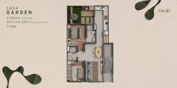 Casa em Condomínio 2 quartos à venda Lomba do Pinheiro, Porto Alegre - R$ 398.800 - CGCN20011