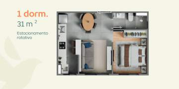 Apartamento 1 quarto à venda Hípica, Porto Alegre - R$ 217.900 - CGAP10007