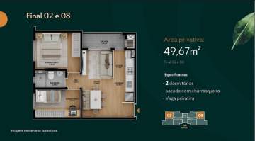 Apartamento 2 quartos à venda Igara, Canoas - R$ 294.000 - CGAP20022