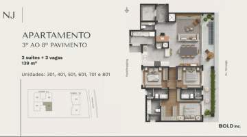 Apartamento com Área Privativa 3 quartos à venda Marechal Rondon, Canoas - R$ 2.654.886 - CGAA30007