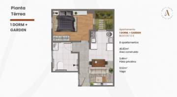Apartamento com Área Privativa 1 quarto à venda Passo das Pedras, Gravataí - R$ 249.011 - CGAA10002