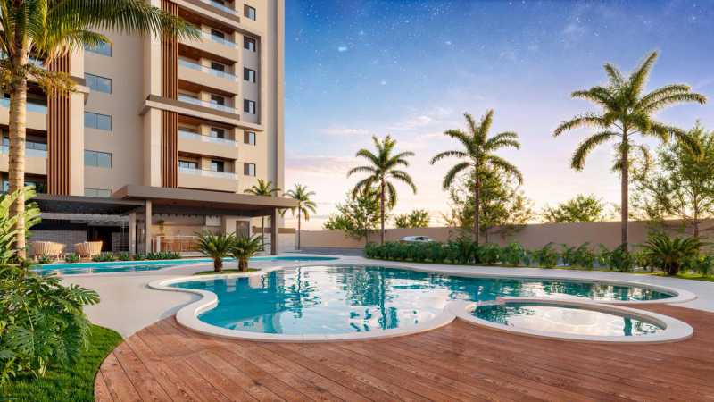 Conheça Piscina e Deck. do imóvel - Apartamento 2 quartos à venda Residencial Portal do Lago, Sumaré - R$ 345.600 - CLAP20008 - 14 Piscina e Deck. - 14