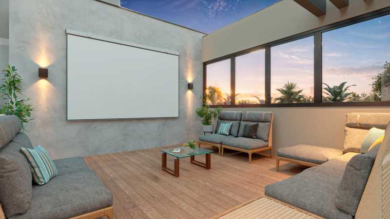 Conheça Cinema ao Ar Livre Rooftop. do imóvel - Apartamento 3 quartos à venda Residencial Portal do Lago, Sumaré - R$ 408.000 - CLAP30002 - 6 Cinema ao Ar Livre Rooftop. - 6