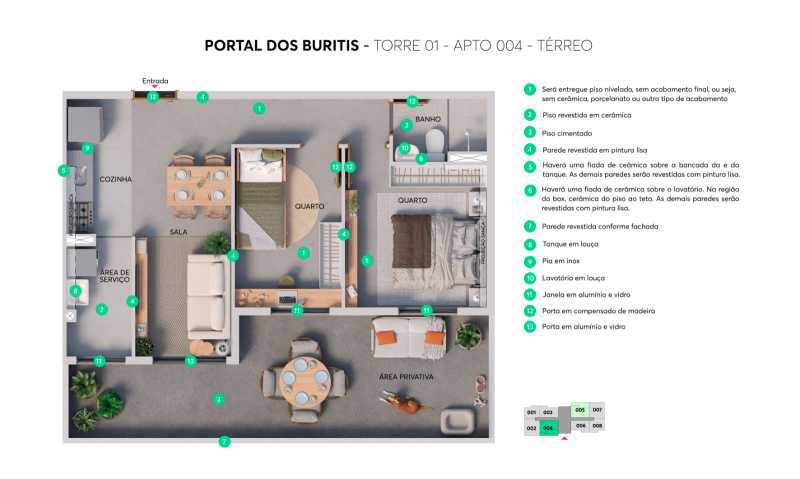 Conheça Planta Torre 01 - apto 04 Tér do imóvel - Apartamento 2 quartos à venda Jardim das Cerejeiras, Campinas - R$ 290.900 - CLAP20057 - 13 Planta Torre 01 - apto 04 Tér - 13