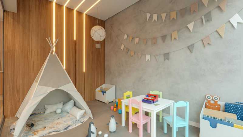 Conheça Kids Rooftop. do imóvel - Apartamento 3 quartos à venda Residencial Portal do Lago, Sumaré - R$ 485.100 - CLAP30003 - 12 Kids Rooftop. - 12