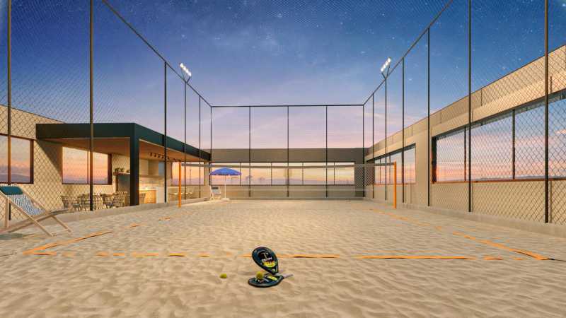 Conheça Quadra de Beach Tenis Rooftop. do imóvel - Apartamento 3 quartos à venda Residencial Portal do Lago, Sumaré - R$ 485.100 - CLAP30003 - 16 Quadra de Beach Tenis Rooftop. - 16