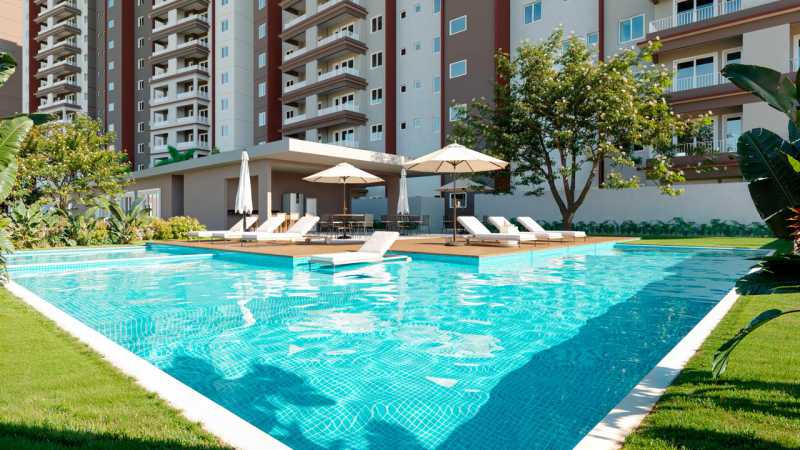 Conheça Piscina do imóvel - Apartamento 2 quartos à venda Jardim Golden Park Residence, Hortolândia - R$ 309.900 - CLAP20004 - 22 Piscina - 22