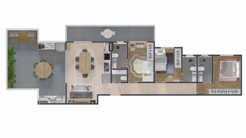 Conheça Planta Cobertura do imóvel - Cobertura 3 quartos à venda Jardim Golden Park Residence, Hortolândia - R$ 747.000 - CLCO30001 - 15 Planta Cobertura - 15