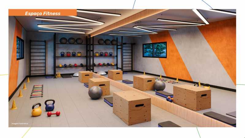 Conheça Espaço Fitness do imóvel - Apartamento 2 quartos à venda Jardim Minda, Hortolândia - R$ 264.900 - CLAP20011 - 5 Espaço Fitness - 5