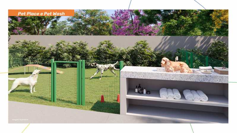 Conheça Espaço Pet e Ducha do imóvel - Apartamento 2 quartos à venda Jardim Minda, Hortolândia - R$ 264.900 - CLAP20011 - 6 Espaço Pet e Ducha - 6