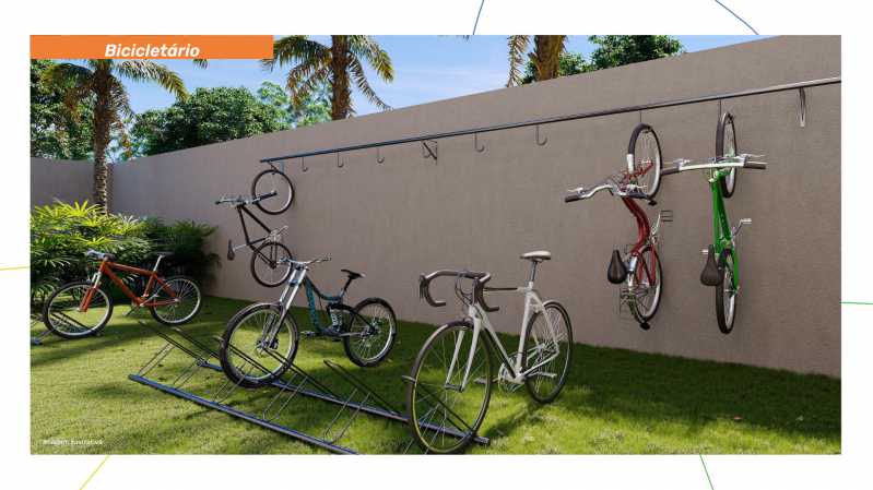 Conheça Bicicletário do imóvel - Apartamento 2 quartos à venda Jardim Minda, Hortolândia - R$ 280.900 - CLAP20012 - 4 Bicicletário - 4