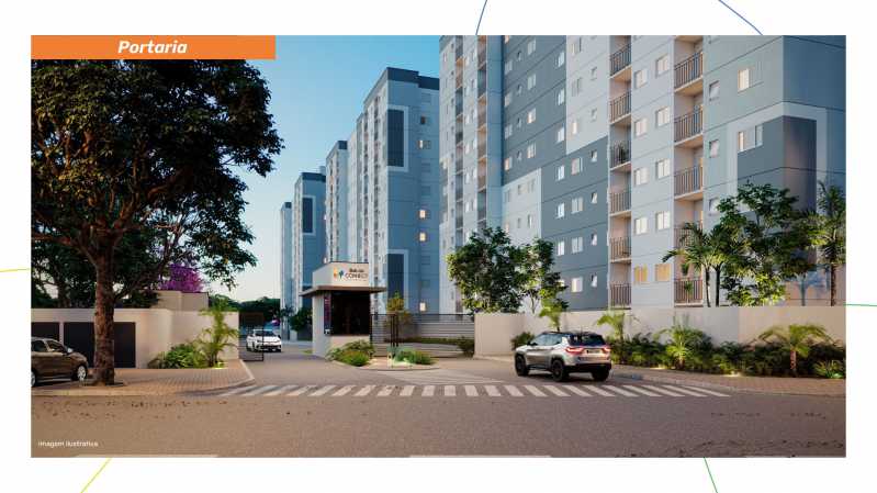 Conheça Portaria do imóvel - Apartamento 2 quartos à venda Jardim Minda, Hortolândia - R$ 298.900 - CLAP20013 - 3 Portaria - 3