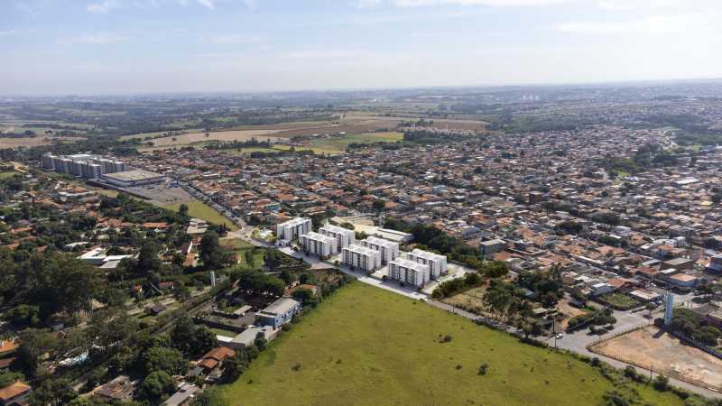 Conheça Implantação do imóvel - Apartamento 2 quartos à venda Aterrado, Monte Mor - R$ 249.900 - CLAP20014 - 6 Implantação - 6