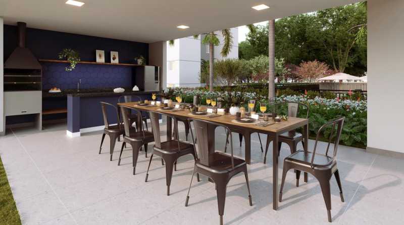 Conheça Espaço Festas. do imóvel - Apartamento 2 quartos à venda Jardim Novo Ângulo, Hortolândia - R$ 264.000 - CLAP20015 - 4 Espaço Festas. - 4