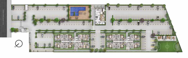 Conheça Implantação. do imóvel - Apartamento 2 quartos à venda Chácara Bela Vista, Sumaré - R$ 289.000 - CLAP20005 - 10 Implantação. - 10