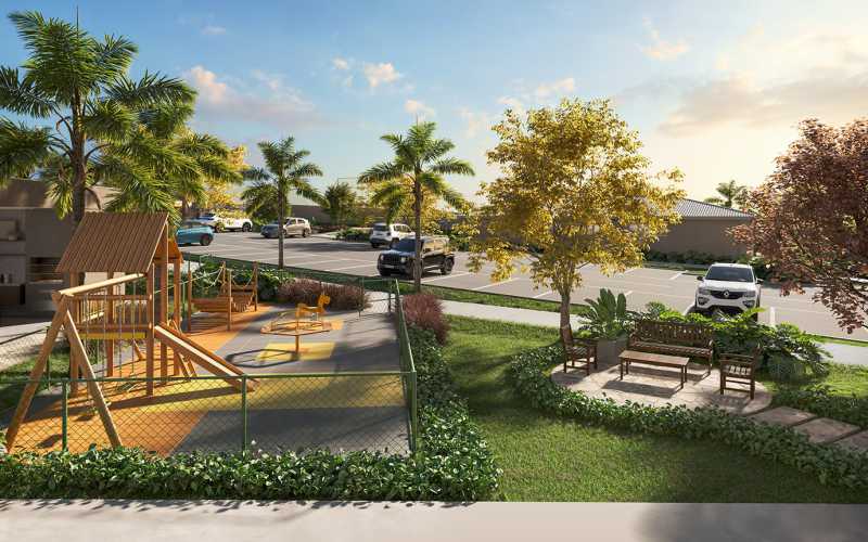 Conheça Playground e Praça do imóvel - Apartamento 2 quartos à venda Parque das Nações (Nova Veneza), Sumaré - R$ 237.900 - CLAP20017 - 8 Playground e Praça - 8