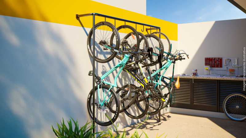 Conheça Bicicletário do imóvel - Apartamento 2 quartos à venda Vila Inema, Hortolândia - R$ 258.100 - CLAP20023 - 2 Bicicletário - 2