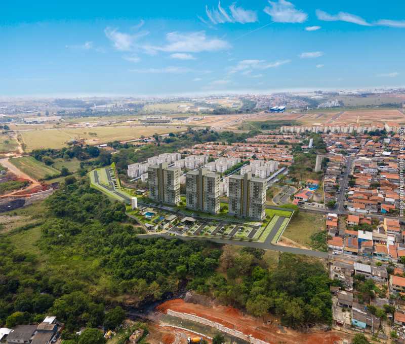 Conheça Vistá Aérea do imóvel - Apartamento 2 quartos à venda Vila Inema, Hortolândia - R$ 258.100 - CLAP20023 - 19 Vistá Aérea - 19
