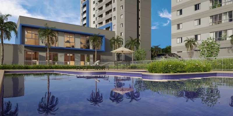 Conheça Piscina. do imóvel - Apartamento 2 quartos à venda Chácara Bela Vista, Sumaré - R$ 315.347 - CLAP20006 - 16 Piscina. - 16
