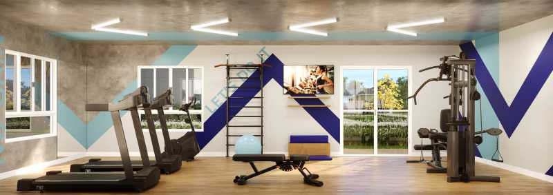 Conheça Fitness do imóvel - Apartamento 2 quartos à venda Jardim Luiz Cia, Sumaré - R$ 264.000 - CLAP20027 - 5 Fitness - 5