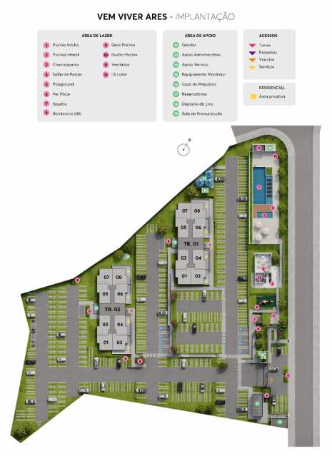 Conheça Implantação. do imóvel - Apartamento 2 quartos à venda Vila São Bento, Campinas - R$ 282.190 - CLAP20029 - 11 Implantação. - 11