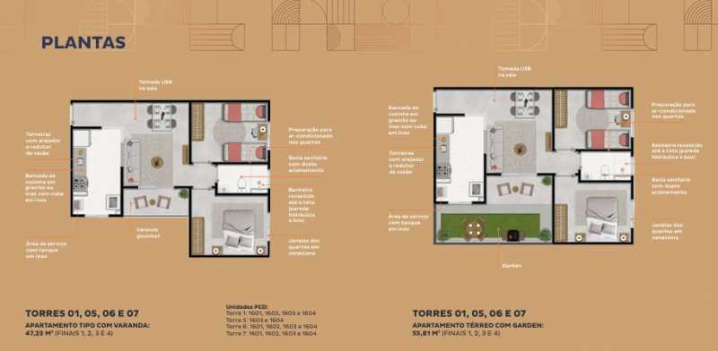 Conheça Planta 2 Dormitórios com opç do imóvel - Apartamento 2 quartos à venda Jardim Nova Veneza (Nova Veneza), Sumaré - R$ 275.000 - CLAP20030 - 28 Planta 2 Dormitórios com opç - 28
