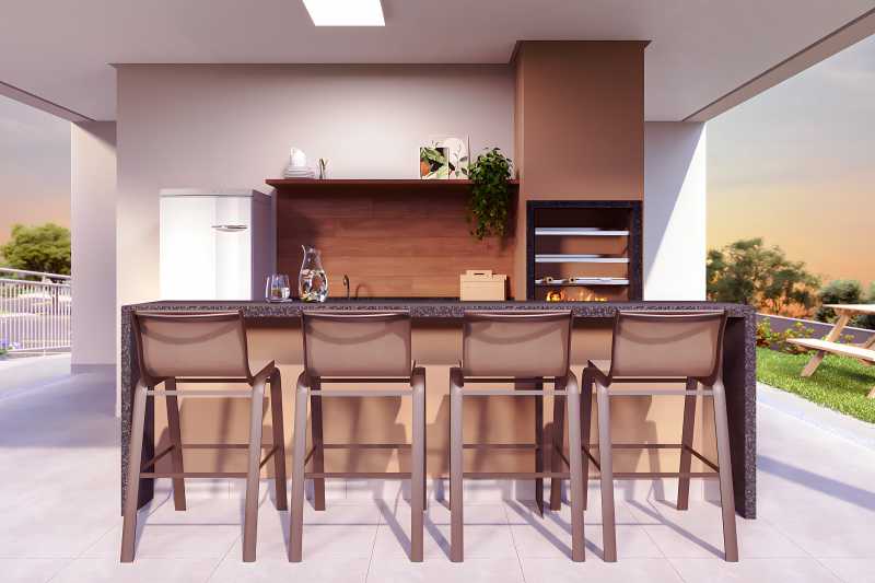 Conheça Espaço Churrasco. do imóvel - Apartamento 2 quartos à venda Jardim Nova Veneza (Nova Veneza), Sumaré - R$ 285.000 - CLAP20031 - 5 Espaço Churrasco. - 5