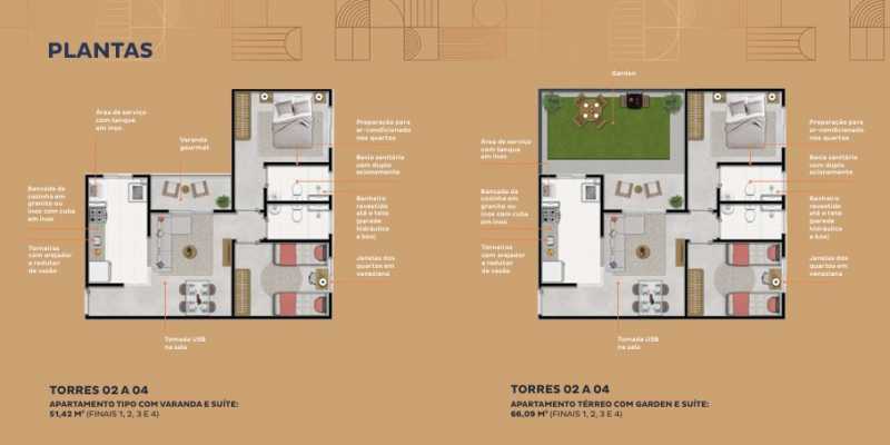 Conheça Planta 2 dormitórios com suí do imóvel - Apartamento 2 quartos à venda Jardim Nova Veneza (Nova Veneza), Sumaré - R$ 285.000 - CLAP20031 - 28 Planta 2 dormitórios com suí - 28