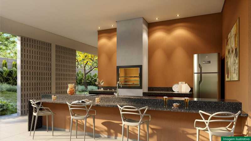 Conheça Espaço Gourmet do imóvel - Apartamento 2 quartos à venda Residencial Galeria Garden, Campinas - R$ 382.990 - CLAP20034 - 3 Espaço Gourmet - 3