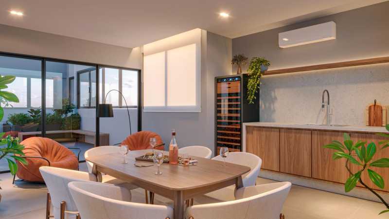 Conheça Adega e Gourmet Rooftop. do imóvel - Apartamento 2 quartos à venda Residencial Portal do Lago, Sumaré - R$ 334.800 - CLAP20007 - 3 Adega e Gourmet Rooftop. - 3