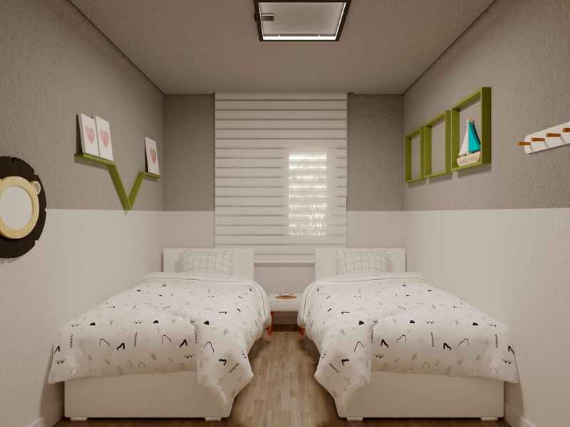 Conheça Dormitório Solteira. do imóvel - Apartamento 2 quartos à venda Jardim Nova Hortolândia I, Hortolândia - R$ 303.572 - CLAP20038 - 7 Dormitório Solteira. - 7