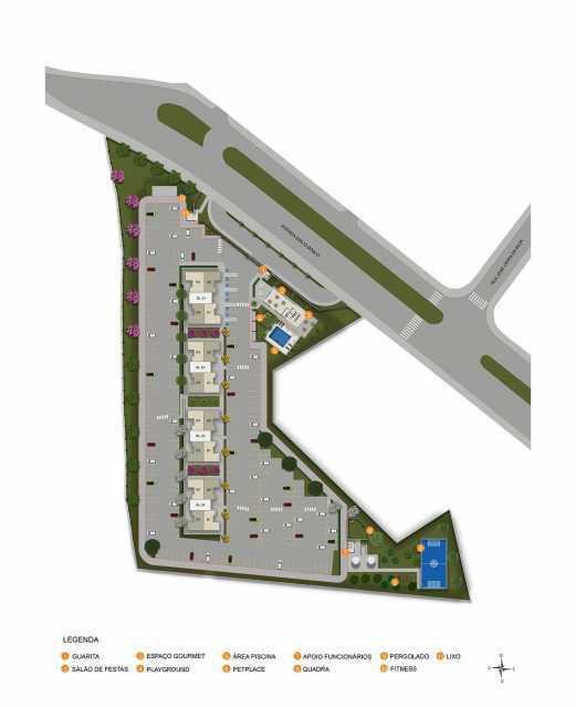 Conheça Implantação do imóvel - Apartamento 2 quartos à venda Parque Residencial Regina (Nova Veneza), Sumaré - R$ 264.990 - CLAP20041 - 9 Implantação - 9