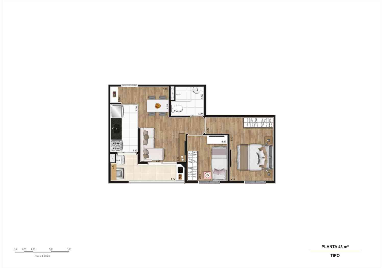 43M² - 21