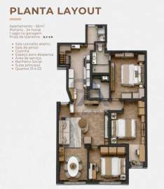 Apartamento à venda Avenida Rainha Elizabeth da Bélgica, Ipanema, Rio de Janeiro - R$ 2.200.000 - SVAP30024