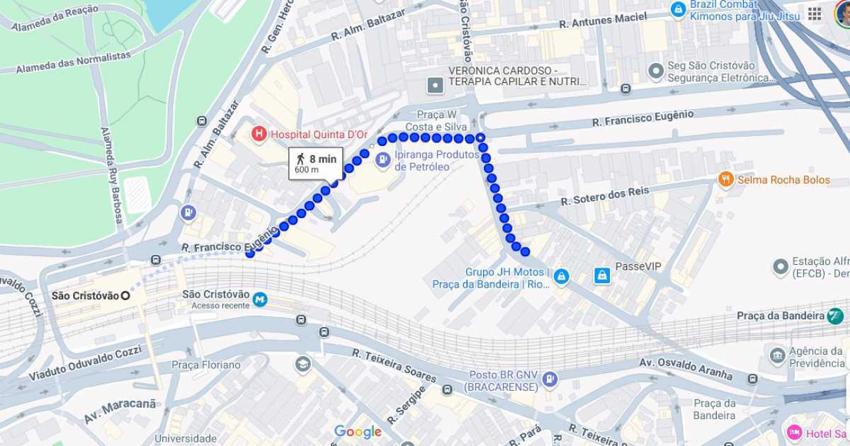 Conheça DISTÂNCIA TREM do imóvel - Galpão 900m² / Praça da Bandeira / doca / reformado - HCGA00012 - 19 DISTÂNCIA TREM - 19