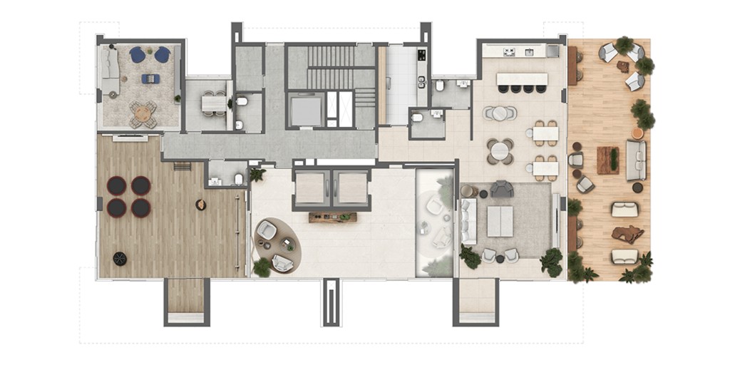 Conheça Pavimento térreo 1 do imóvel - Apartamento à venda Avenida das Américas, Barra da Tijuca, Rio de Janeiro - R$ 6.466.386 - AP10130 - 52 Pavimento térreo 1 - 52