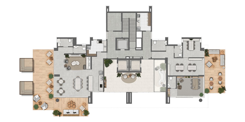 Conheça Pavimento térreo 5 do imóvel - Apartamento à venda Avenida das Américas, Barra da Tijuca, Rio de Janeiro - R$ 6.466.386 - AP10130 - 56 Pavimento térreo 5 - 56