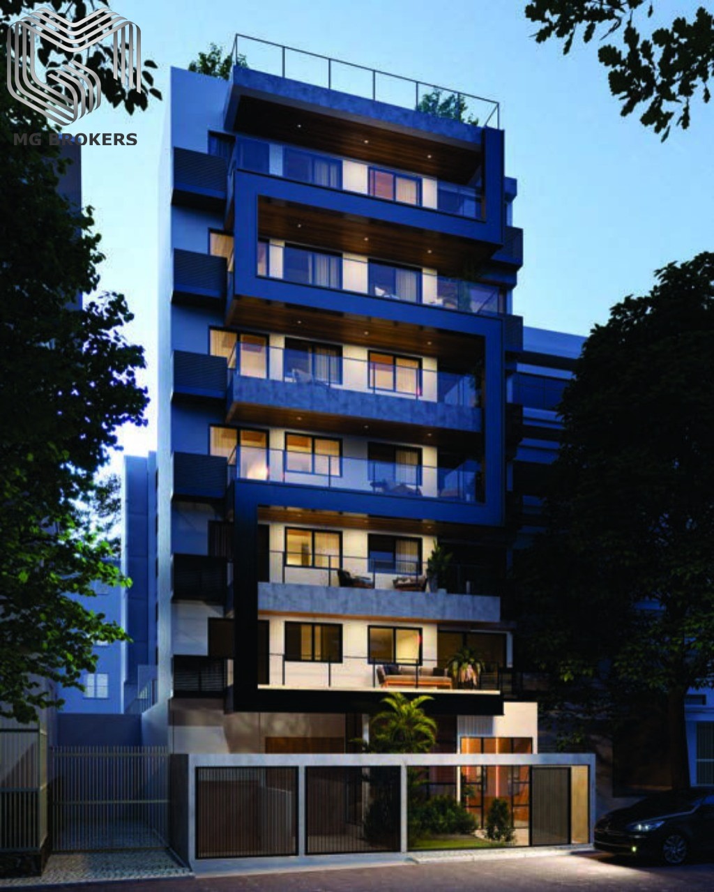 Conheça Fachada Noturna do imóvel - Apartamento à venda Rua José Higino, Tijuca, Rio de Janeiro - R$ 467.180 - Mgb-301 - 1 Fachada Noturna - 1