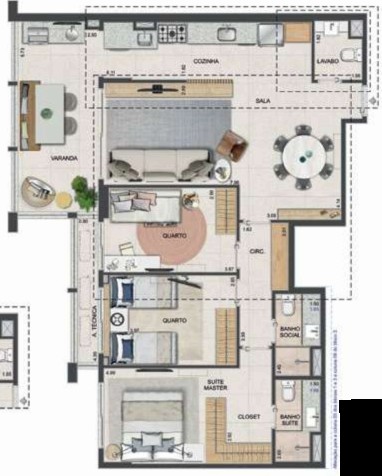Conheça Planta 04 - 3 dorm 106 38m² do imóvel - Apartamento à venda Rua Homem de Melo, Tijuca, Rio de Janeiro - R$ 1.121.600 - AP10166 - 27 Planta 04 - 3 dorm 106 38m² - 27