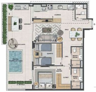 Conheça Planta 08 - 2 dorm 91 36m² - do imóvel - Apartamento à venda Rua Homem de Melo, Tijuca, Rio de Janeiro - R$ 1.121.600 - AP10166 - 31 Planta 08 - 2 dorm 91 36m² - - 31