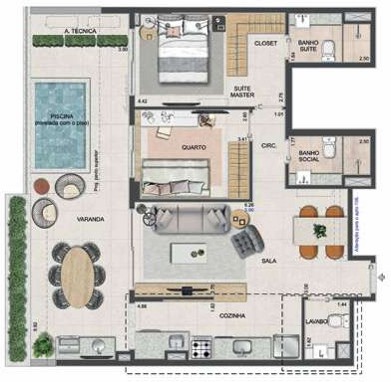 Conheça Planta 09 - 2 dorm 92 51m² - do imóvel - Apartamento à venda Rua Homem de Melo, Tijuca, Rio de Janeiro - R$ 1.121.600 - AP10166 - 32 Planta 09 - 2 dorm 92 51m² - - 32
