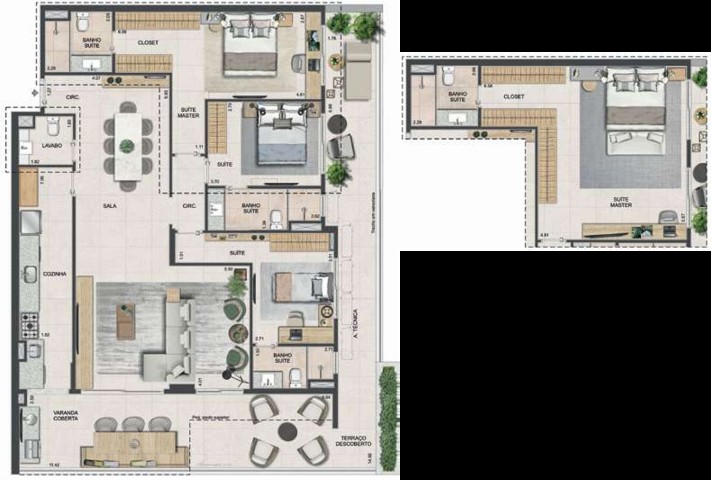 Conheça Planta 06 - 3 dorm 163 62m² - do imóvel - Apartamento à venda Rua Homem de Melo, Tijuca, Rio de Janeiro - R$ 1.907.700 - AP10169 - 29 Planta 06 - 3 dorm 163 62m² - - 29